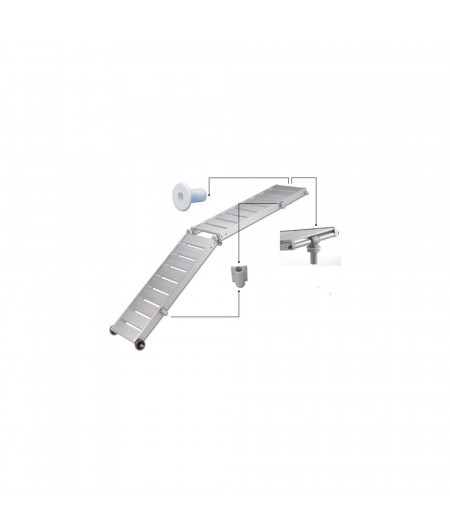 TREM Passerelle pliable aluminium 2 m