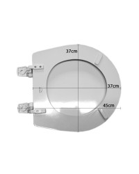 JABSCO Abattant cuvette standard bois avec charnières