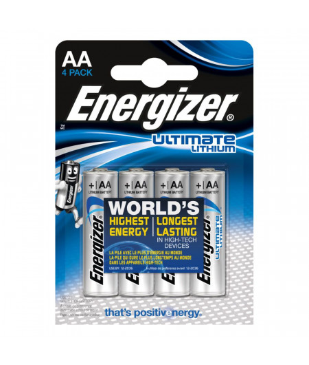 ENERGIZER Piles Lithium FR6 AA 1,5V x 4 (lot de 4)