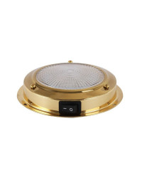 Plafonnier LED laiton Ø ext. 137mm Ø verre 122mm