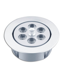 TREM Plafonnier Inox à 6 Leds blanches orientable