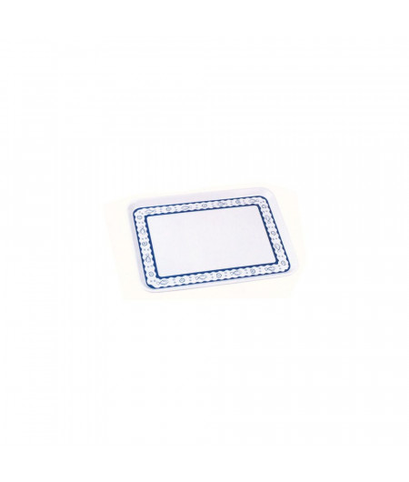 TREM Plateau rectangulaire aqua