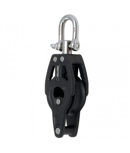 SELDEN Poulie simple à billes à émerillon à ringot Ø40mm