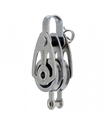 SELDEN Poulie double à billes à ringot Ø25mm