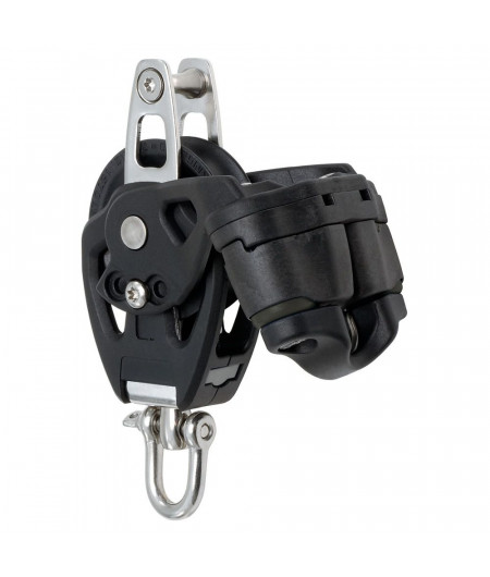 SELDEN Poulie simple à ringot avec taquet Ø50mm