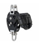 SELDEN Poulie simple à ringot avec taquet Ø50mm