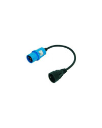 BALS Adaptateur 230V-10/16A CEI/USE fiche mâle P17 et prise