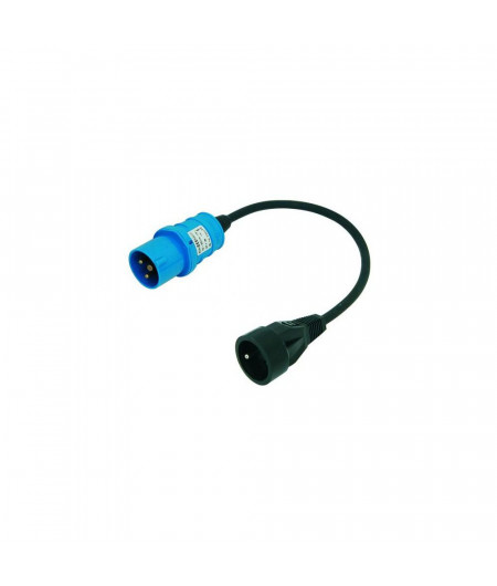 BALS Adaptateur 230V-10/16A CEI/USE fiche mâle P17 et prise