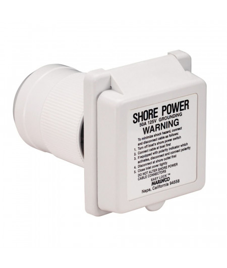 MARIN'CO 6351EL-B Socle male 2 plots + terre 32A (plastique)