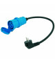 BALS Adaptateur 230V-10/16A USE/CEI prise femelle P17 et fic