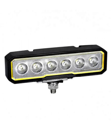 MANTAGUA BREHAT 6 leds Noir 25W 1500lm  40°  12-36VDC -Blanc