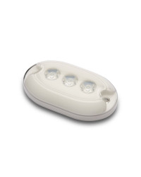 TREM Projecteur 3 LED sous-marin blanc lumière verte IP68