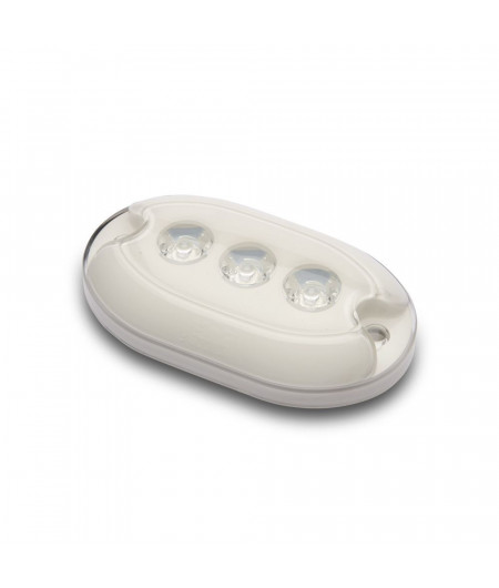 TREM Projecteur 3 LED sous-marin blanc lumière verte IP68