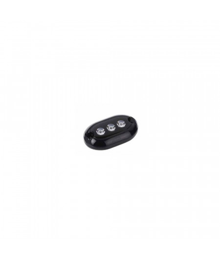 TREM Projecteur 3 LED sous-marin noir lumière bleue IP68