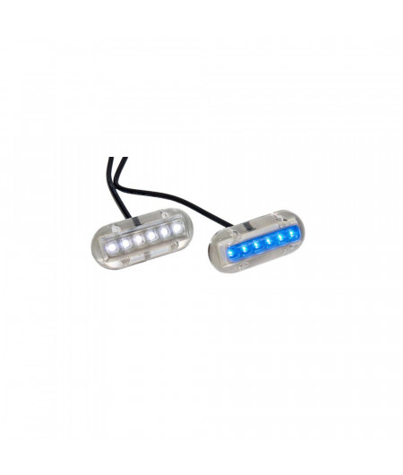TREM Projecteur sous-marin Bleu 6 LED
