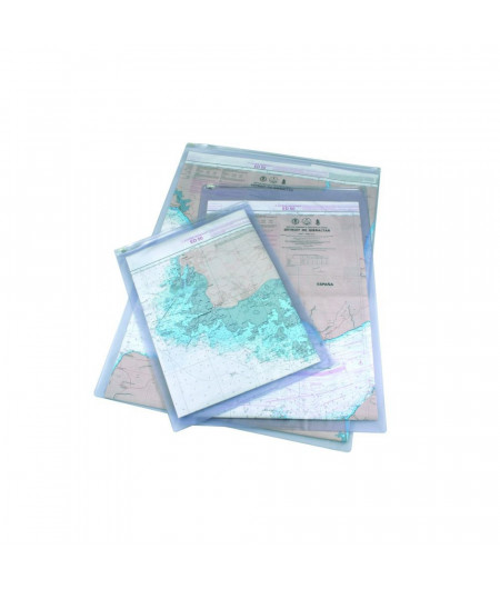 Pochette imperméable pour carte et règle de course 38 x 50 c