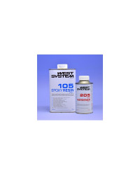 WEST SYSTEME Resine epoxy 105 + durcisseur 205 Pack A 1,2kg