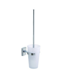 TESA Klaam ensemble mural brosse WC, métal chromé, carré