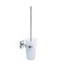 TESA Klaam ensemble mural brosse WC, métal chromé, carré