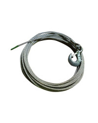 GOLIATH Câble acier avec crochet 5mm - 10m