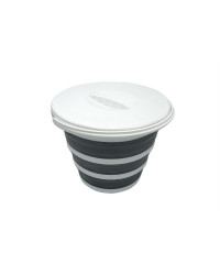 HABA Seau pliable 10L blanc/gris