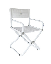 TREM Fauteuil pliant Candia blanc