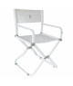 TREM Fauteuil pliant Candia blanc