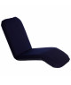 COMFORT SEAT Chaise longue inclinable 3 parties bleu navy