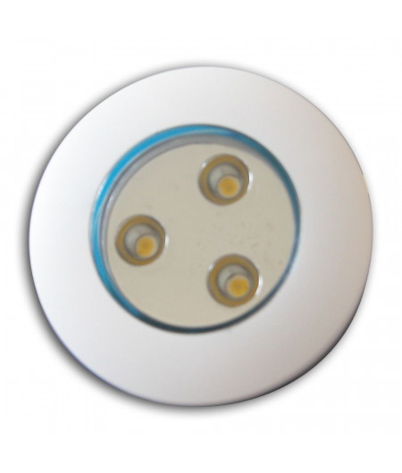 Spot à leds blanches 11,5-30V orientable 40° blanc