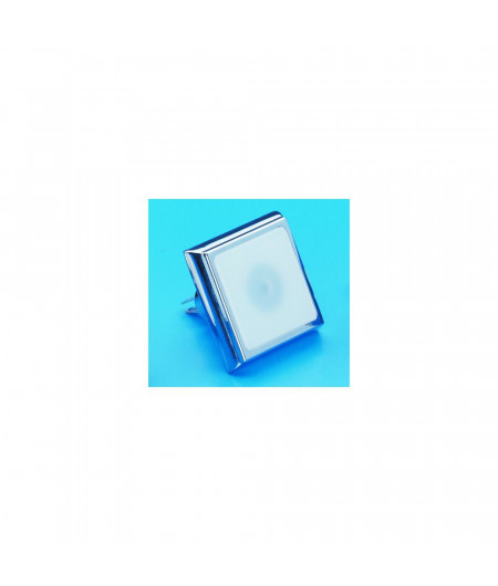 Spot carré 38x38mm 12V laiton chromé