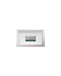 Spot carré HERVE, laiton laqué blanc