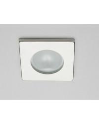 Spot carré RAY à Led lumière blanche chaude laiton laqué bla