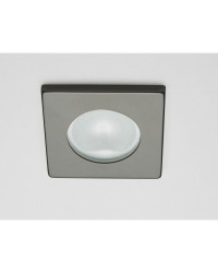 Spot carré RAY à Led lumière blanche chaude inox poli