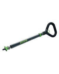 RWO Stick Alu noir à poignée téléscopique 55/80cm avec rotul