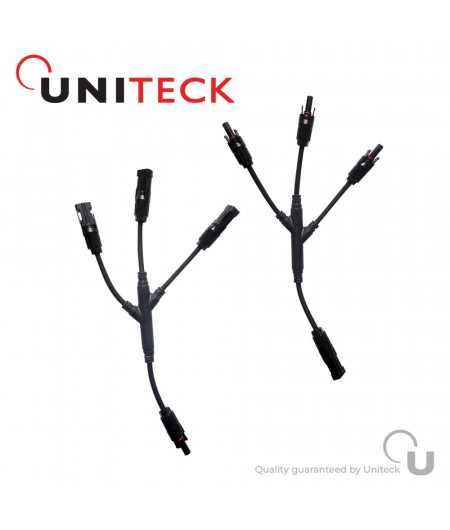 UNITECK kit connecteurs solaires parallèle 3 panneaux