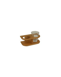 BAMBOO MARINE Support 2 verres Ø77mm