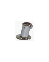 FORESTI Support plat pont laiton chromé pour hampe Ø20mm