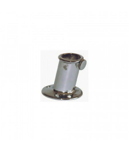 FORESTI Support plat pont laiton chromé pour hampe Ø20mm
