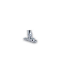 FORESTI Support plat pont laiton chromé pour hampe Ø13mm