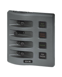 BLUE SEA WeatherDeck tableau à fusible enfichable 4 inter.