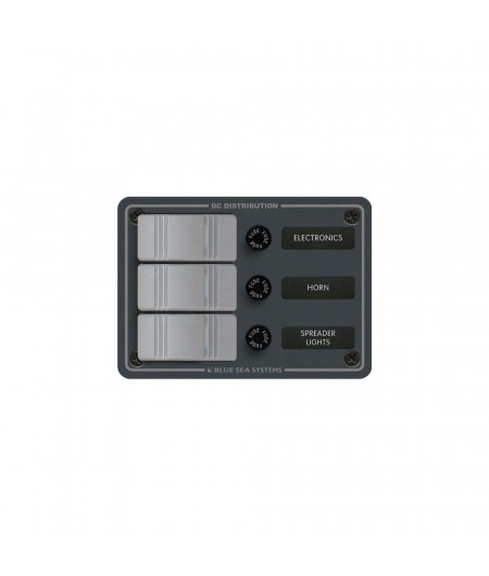BLUE SEA Contura tableau à fusible 3 inter.