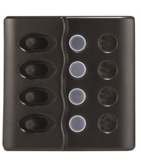 Tableau éléctrique 4 inter. LED et disjoncteurs 15A