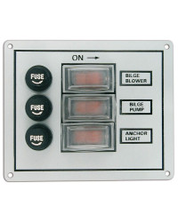 Tableau électrique de cabine 3 interrupteurs