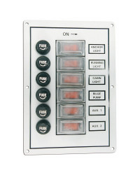 Tableau électrique de cabine 6 interrupteurs