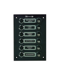 Tableau électrique 6 interrupteurs