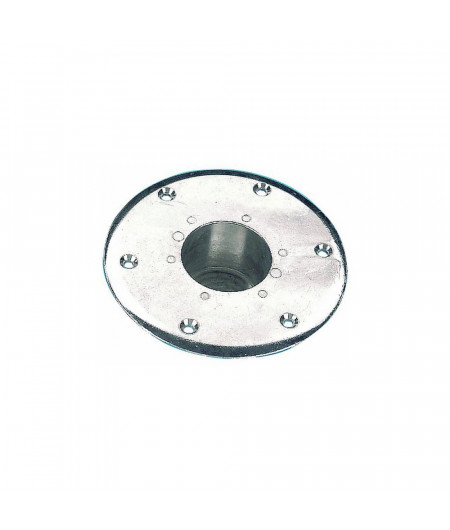 Embase encastrable pour pied de table - aluminium