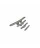DAMADE Taquet taraudé L330mm aluminium anodisé
