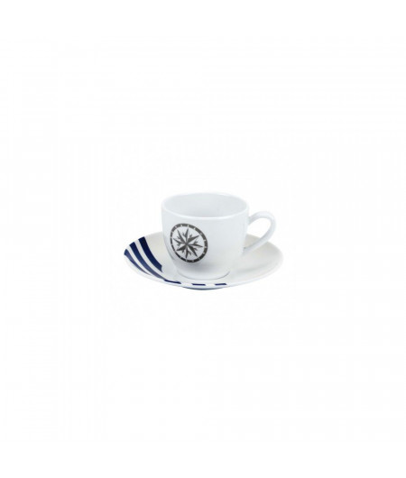 COULEUR MER Marina tasse café et soucoupe