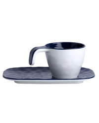 MARINE BUSINESS Tasses à café SUMMER blanches/bleues (x6)