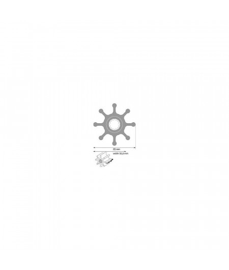 JABSCO Turbine Øext 65mm ep 50.2mm 17937-0001